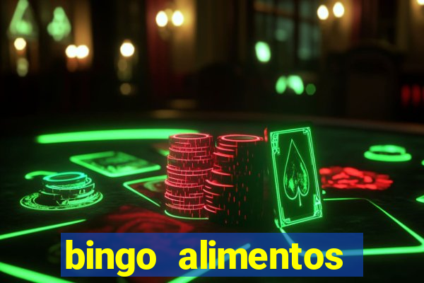 bingo alimentos para imprimir